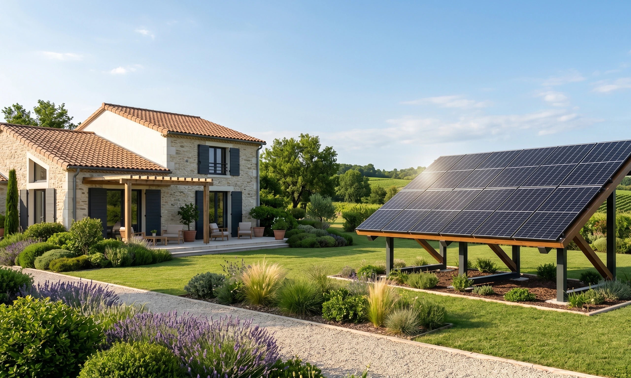 Étude gratuite pour structure photovoltaïque extérieure